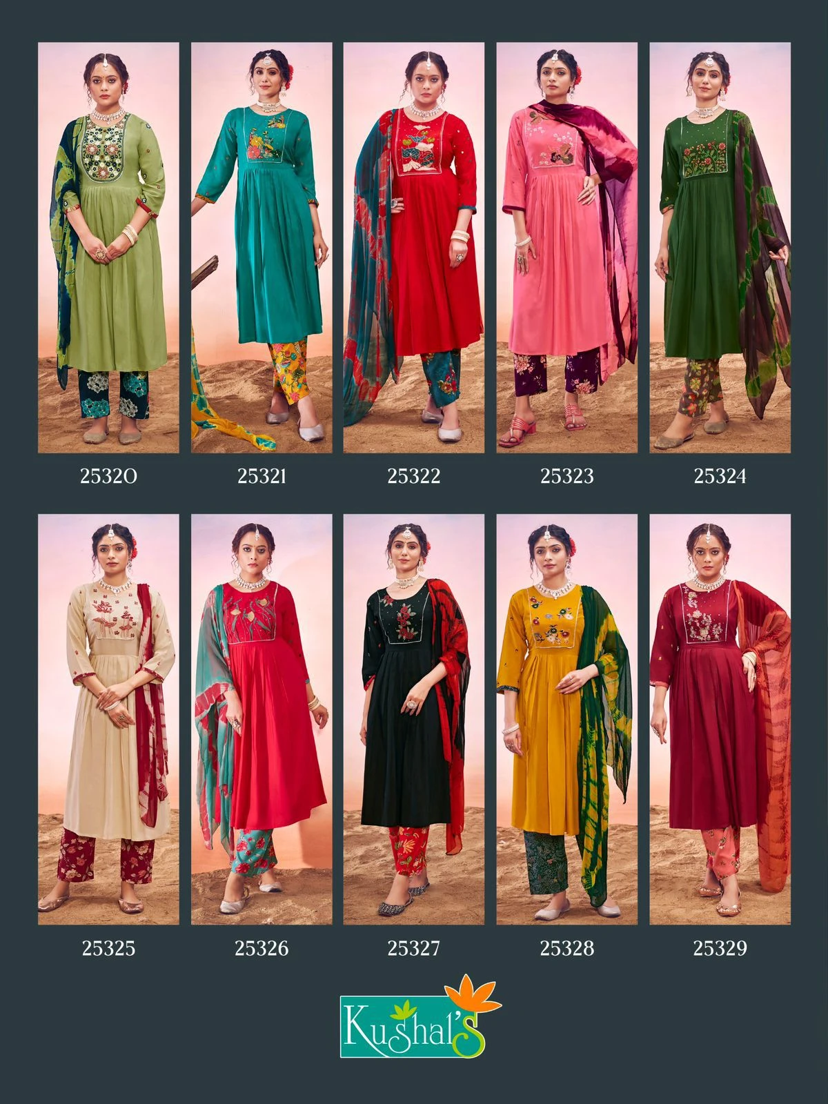 Kushal'S Shanvi Rayon Wholesale Readymade Salwar Suit Catalog — Wholesale Salwar Suits, MPA wholesale from Surat — view 11